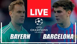 Watch Online: Bayern Munich - Barcelona (Champions League) 08.12.2021 20:00 - Wednesday